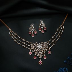 Chic Diamond and Gold Astra Jewellery Set