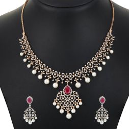 Luminous Brilliance Diamond Necklace Set