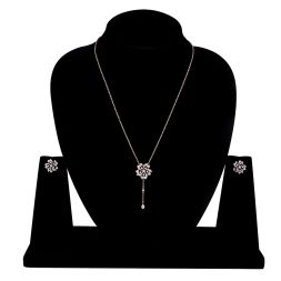 Alluring Floral Diamond Necklace Set