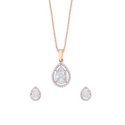 Glistening Grace Diamond Pendant Set