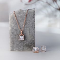 Elegance Redefined Diamond Pendant Set