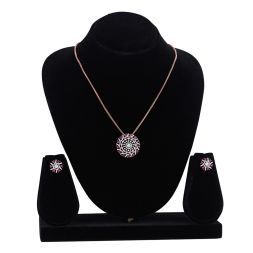 Opulent Radiance Diamond Pendant Set