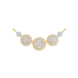 Filigree Crafted Diamond Tanmaniya in 18KT Yellow Gold