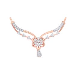 Stylish 14KT Rose Gold and Diamond Tanmaniya