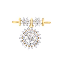 Charming 14KT Yellow Gold Diamond Tanmaniya