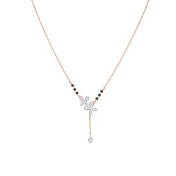 Butterfly Design Diamond Tanmaniya with Chain