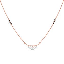 Delicate Floral Rose Gold Mangalsutra