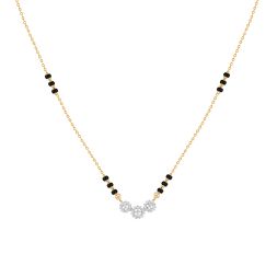 Glittering Cluster Design Diamond Mangalsutra