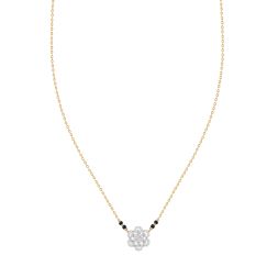 Stunning Floral Diamond Mangalsutra