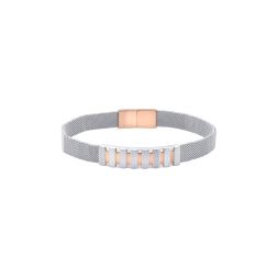 Statement Mesh Men's Platinum Bracelet