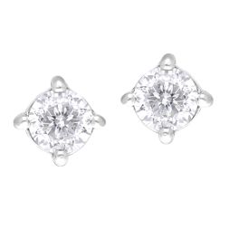 Classic Platinum Diamond Stud Earrings