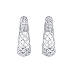 Dazzling Geometric Diamond Earrings