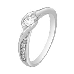 Evergreen Solitaire Platinum Ring