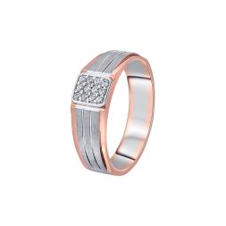 Intricate Dual Metal Men's Finger Ring