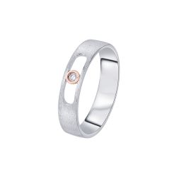 Glossy Single Diamond Women's Band