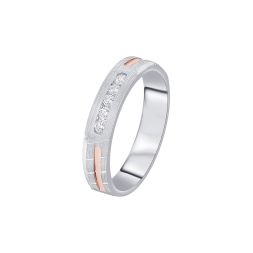 Classic Dual Toned Diamond Women's Band