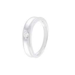 Solitaire Diamond Studded Men's Finger Band