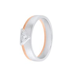 Exquisite Diamond Dual Metal Ring For Men