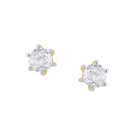 Contemporary Diamond Studs