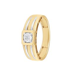 Glossy 18KT Yellow Gold Ring for Men