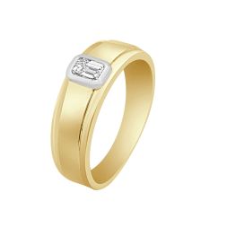 18KT Yellow Gold Finger Band For Men