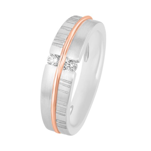 Buy Symbol Of Love Platinum Diamond Couple Bands OCR23169 D300O0D Online at ORRA