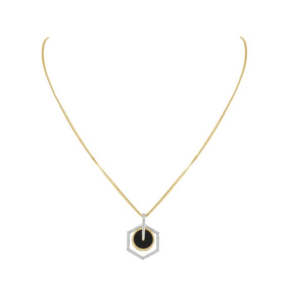Black Onyx Heart Pendant Necklace in 14k Gold Filled - Handmade Jewelry by  GEMNIA