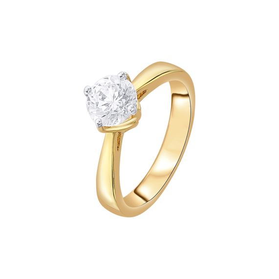 Buy quality Mens Diamond Ring in Yellow gold with 3 Lines in Pune