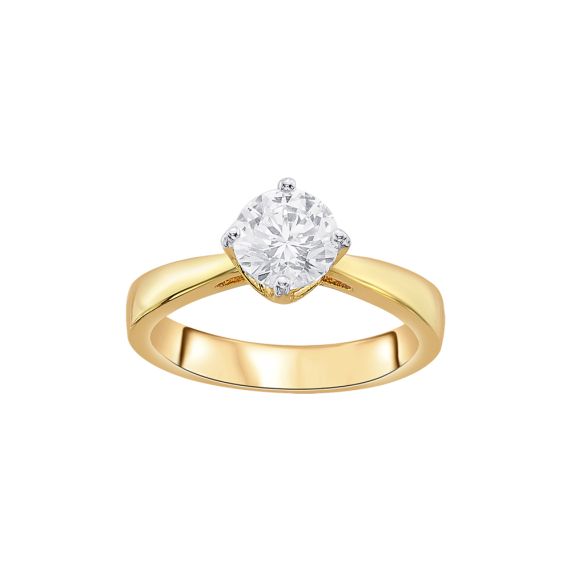 Buy Dual Toned Men's Solitaire Ring Online | ORRA