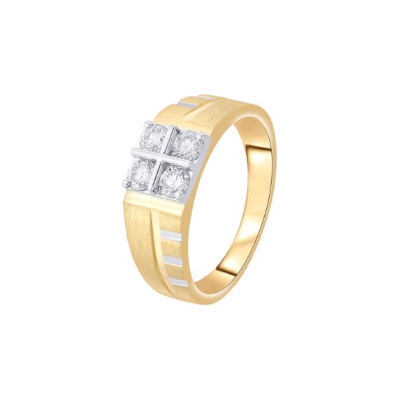 Modern gold deals ring for men