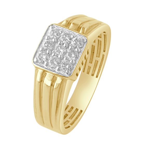 Captivating Round Men's 22k Gold Ring – Andaaz Jewelers