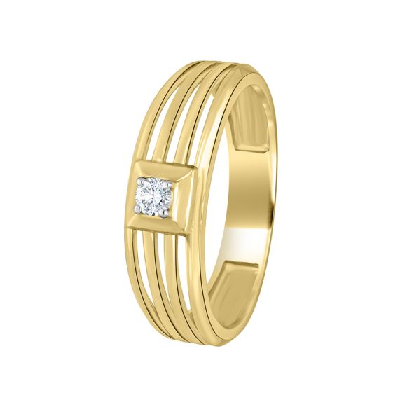 Buy 18Kt Yellow Gold Men's Ring Online | ORRA