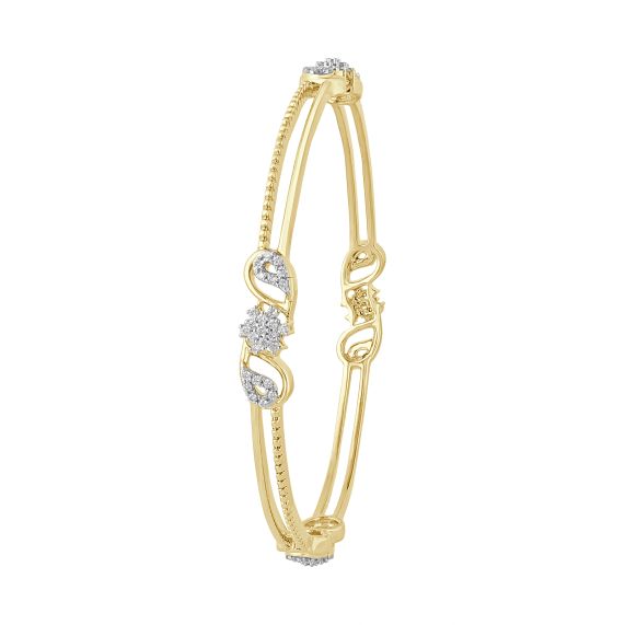 Buy Sparkling Gold and Diamond Bracelet Online | ORRA