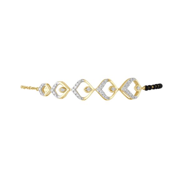 Buy Classic Bracelet in Diamonds and 14KT Rose Gold Online | ORRA