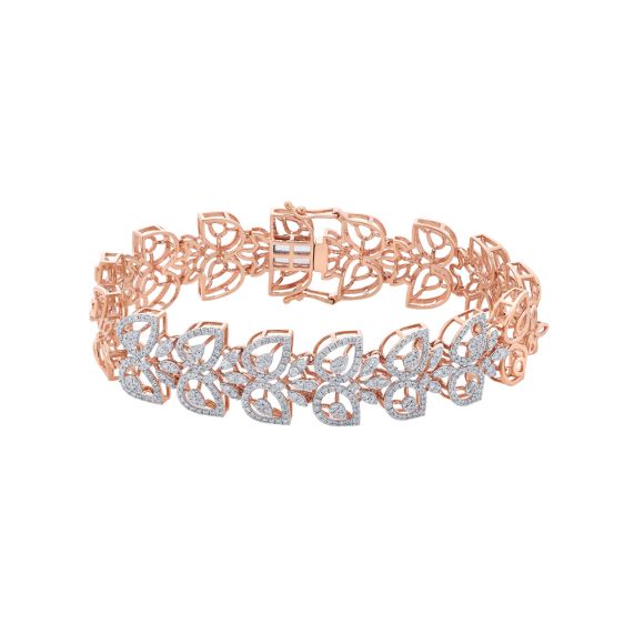 Buy Delicate Filigree Diamond Bracelet Online | ORRA