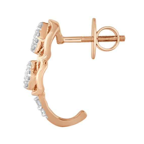 Rose gold store designer earrings