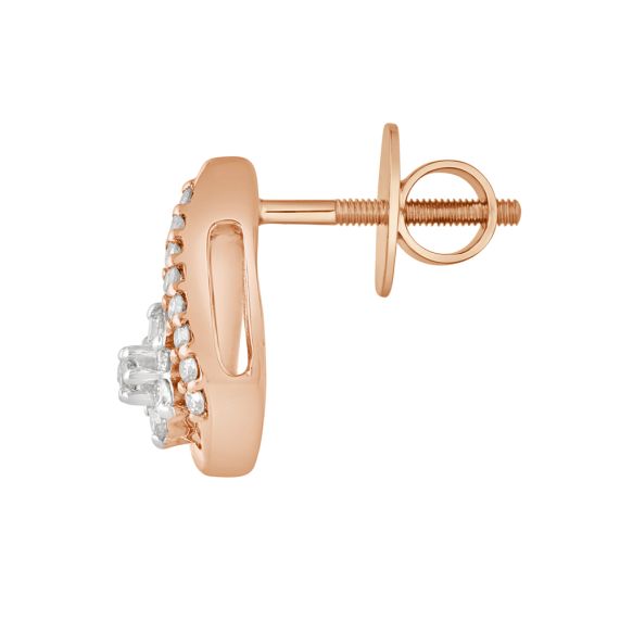 Rose gold earring on sale set