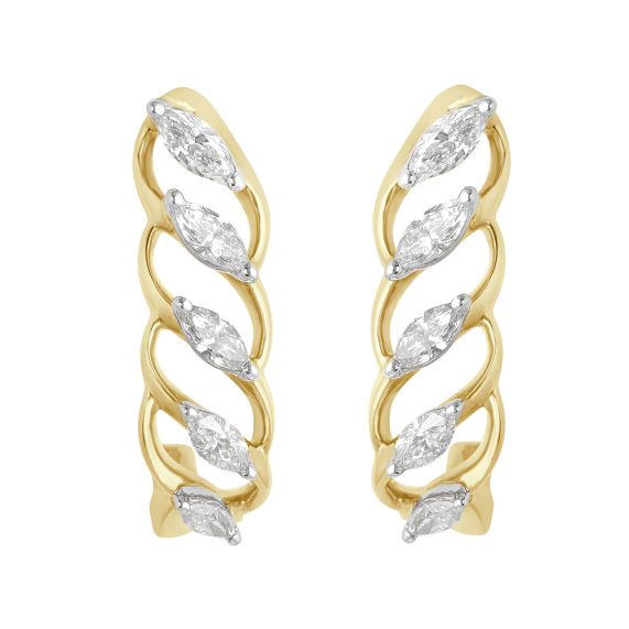 Yellow gold hot sale earrings online