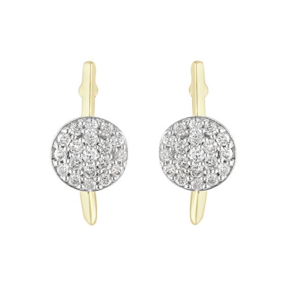 Buy Alluring Yellow Gold and Diamond Earrings OER23I24 D400R0C Online at ORRA