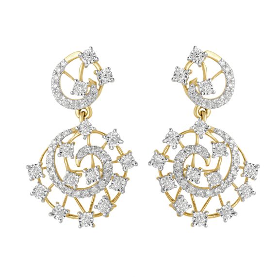 Buy Diamond Earrings in Exquisite Gold Online ORRA