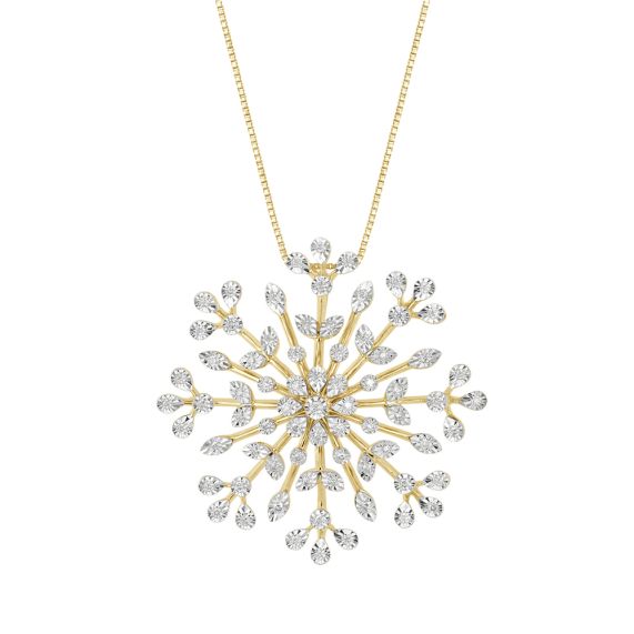 Diamond deals snowflake pendant