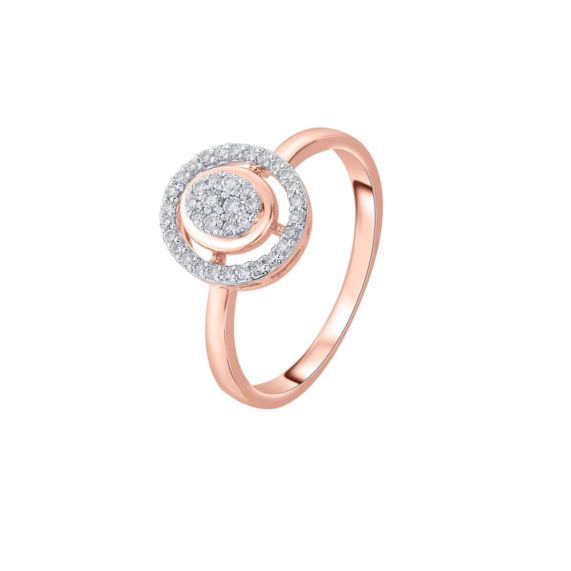 Circular Diamond Finger Ring