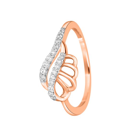 Mia by Tanishq 18 Karat Crown Shape Rose Gold Ring 18kt Diamond Rose Gold  ring Price in India - Buy Mia by Tanishq 18 Karat Crown Shape Rose Gold Ring  18kt Diamond