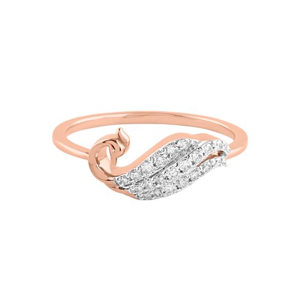 Peacock finger ring hot sale