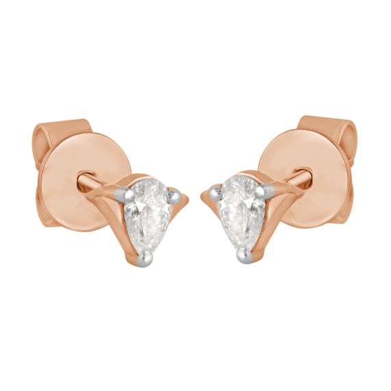 Solitaire Studs  Rose Gold Buy Earrings Online Cheap Shop From The Latest  Collection Of Earrings For Women  Girls Online Buy Studs Ear Cuff Drop   More Earrings At Best Price 