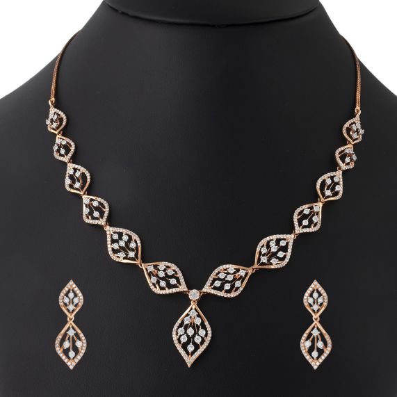 Rose gold hot sale jewelry set