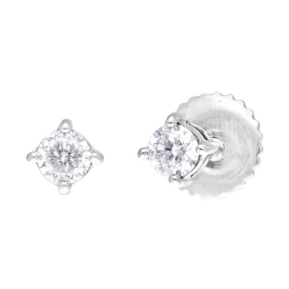 Buy Classic Platinum Diamond Stud Earrings PER17004 A300P0D Online at ORRA