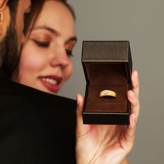 Buy Stunning Diamond Finger Ring For Men Online