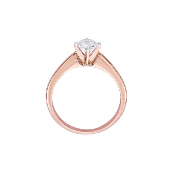 1/2 CT. Diamond Solitaire Engagement Ring in 10K Rose Gold | Zales