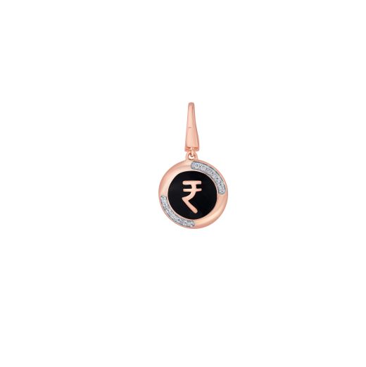 Rupee Diamond and 14KT Rose Gold Pendant